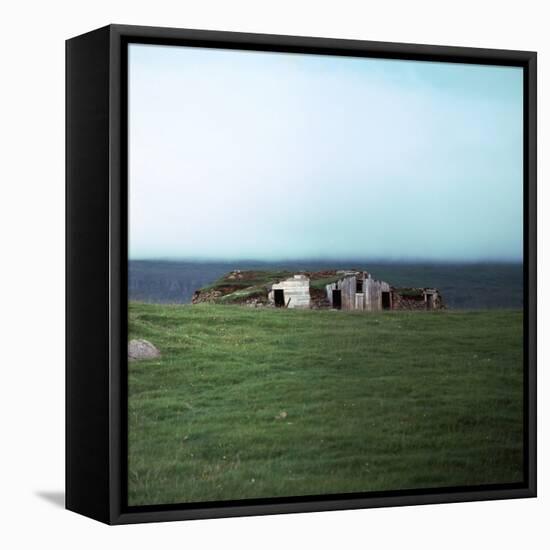 Old Viking-Style Icelandic Turf Farm-CM Dixon-Framed Stretched Canvas