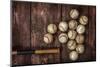 Old Vintage Baseball Background.-soupstock-Mounted Premium Photographic Print