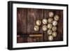 Old Vintage Baseball Background.-soupstock-Framed Photographic Print