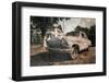 Old Vintage Car, Grunge Postcard-salajean-Framed Photographic Print