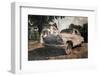 Old Vintage Car, Grunge Postcard-salajean-Framed Photographic Print