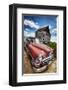 Old vintage cars left rusting-null-Framed Art Print