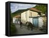 Old Vlach Mountain Village, Maloviste Village, Pelister National Park, Macedonia-Walter Bibikow-Framed Stretched Canvas