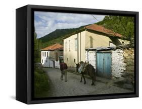 Old Vlach Mountain Village, Maloviste Village, Pelister National Park, Macedonia-Walter Bibikow-Framed Stretched Canvas