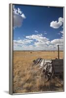 Old Wagon, Prairie Homestead, Cactus Flat, South Dakota, USA-Walter Bibikow-Framed Photographic Print