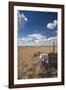 Old Wagon, Prairie Homestead, Cactus Flat, South Dakota, USA-Walter Bibikow-Framed Photographic Print