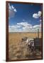 Old Wagon, Prairie Homestead, Cactus Flat, South Dakota, USA-Walter Bibikow-Framed Photographic Print