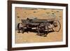 Old wagon, Rock Art Ranch, near Holbrook, Arizona, USA-Michel Hersen-Framed Photographic Print