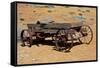 Old wagon, Rock Art Ranch, near Holbrook, Arizona, USA-Michel Hersen-Framed Stretched Canvas