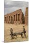 Old Wagon Wheels with Remnants of Fort Union Behind-Richard Maschmeyer-Mounted Photographic Print