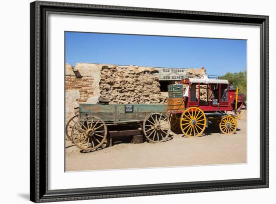 Old Wagons, Old Tucson Studios, Tucson, Arizona, USA-Jamie & Judy Wild-Framed Photographic Print