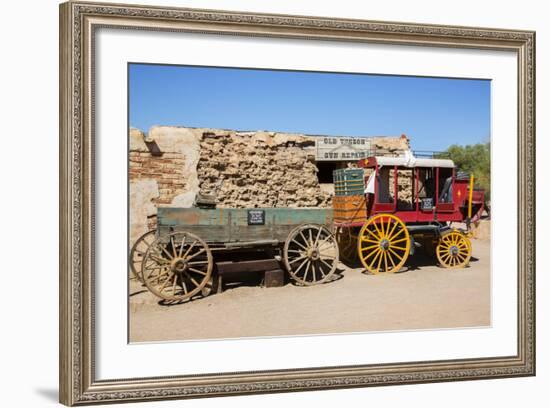 Old Wagons, Old Tucson Studios, Tucson, Arizona, USA-Jamie & Judy Wild-Framed Photographic Print