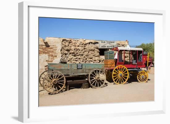 Old Wagons, Old Tucson Studios, Tucson, Arizona, USA-Jamie & Judy Wild-Framed Photographic Print