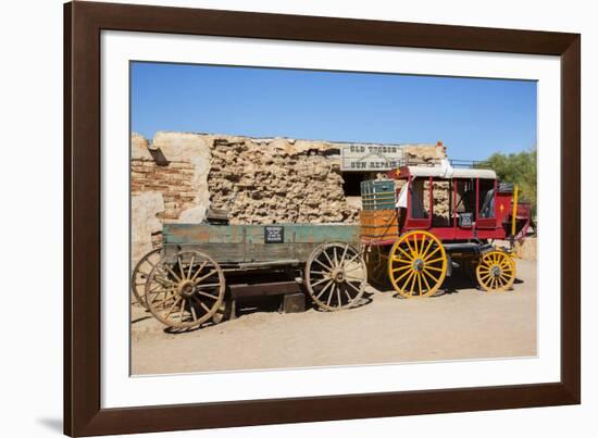 Old Wagons, Old Tucson Studios, Tucson, Arizona, USA-Jamie & Judy Wild-Framed Photographic Print