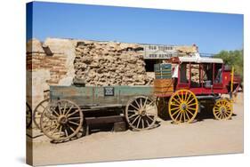 Old Wagons, Old Tucson Studios, Tucson, Arizona, USA-Jamie & Judy Wild-Stretched Canvas