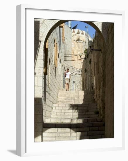 Old Walled City, Jerusalem, Israel, Middle East-Christian Kober-Framed Photographic Print