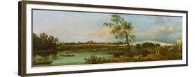 Old Walton's Bridge, 1755-Canaletto-Framed Premium Giclee Print