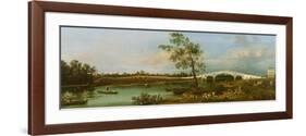 Old Walton's Bridge, 1755-Canaletto-Framed Premium Giclee Print