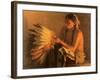 Old War Bonnet, 1916-Joseph Henry Sharp-Framed Giclee Print