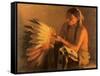 Old War Bonnet, 1916-Joseph Henry Sharp-Framed Stretched Canvas