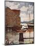 Old Warehouse and Boats, Molde, 1905-Nico Jungman-Mounted Giclee Print