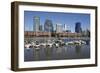 Old warehouses and office buildings from marina of Puerto Madero, San Telmo, Buenos Aires, Argentin-Stuart Black-Framed Photographic Print