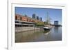 Old warehouses and office buildings from marina of Puerto Madero, San Telmo, Buenos Aires, Argentin-Stuart Black-Framed Photographic Print