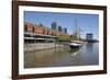 Old warehouses and office buildings from marina of Puerto Madero, San Telmo, Buenos Aires, Argentin-Stuart Black-Framed Photographic Print