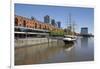 Old warehouses and office buildings from marina of Puerto Madero, San Telmo, Buenos Aires, Argentin-Stuart Black-Framed Photographic Print