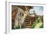 Old Water Mill by a Stream-Peter Jackson-Framed Giclee Print