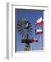 Old Water Pump and Texas State Flags, Amarillo, Texas-Walter Bibikow-Framed Photographic Print