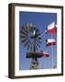 Old Water Pump and Texas State Flags, Amarillo, Texas-Walter Bibikow-Framed Photographic Print
