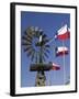 Old Water Pump and Texas State Flags, Amarillo, Texas-Walter Bibikow-Framed Photographic Print