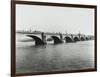 Old Waterloo Bridge and the South Bank, London, 1895-null-Framed Photographic Print