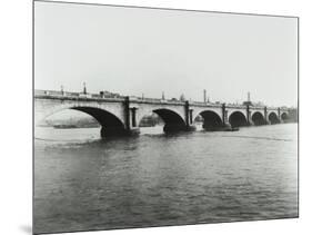 Old Waterloo Bridge and the South Bank, London, 1895-null-Mounted Photographic Print