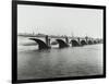 Old Waterloo Bridge and the South Bank, London, 1895-null-Framed Photographic Print