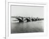 Old Waterloo Bridge and the South Bank, London, 1895-null-Framed Photographic Print