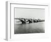 Old Waterloo Bridge and the South Bank, London, 1895-null-Framed Photographic Print