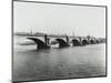 Old Waterloo Bridge and the South Bank, London, 1895-null-Mounted Photographic Print