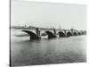 Old Waterloo Bridge and the South Bank, London, 1895-null-Stretched Canvas