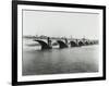 Old Waterloo Bridge and the South Bank, London, 1895-null-Framed Photographic Print