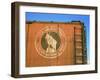 Old Weathered Box Car Showing Design Promoting Travel to Glacier National Park-Walker Evans-Framed Photographic Print