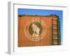 Old Weathered Box Car Showing Design Promoting Travel to Glacier National Park-Walker Evans-Framed Photographic Print