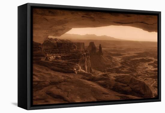 Old West, Mesa Arch, Canyonlands-Vincent James-Framed Stretched Canvas