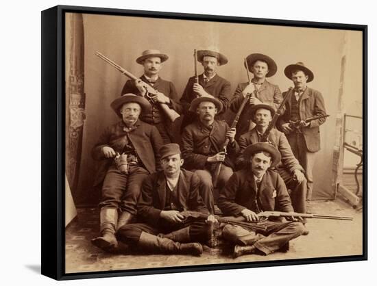 Old West Posse-null-Framed Stretched Canvas