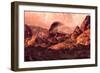 Old West Steam Locomotive in Southwest-Designwest-Framed Art Print