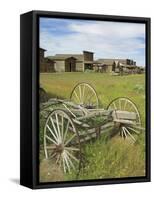 Old Western Wagons from the Pioneering Days of the Wild West at Cody, Montana, USA-Neale Clarke-Framed Stretched Canvas