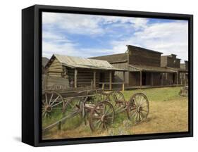 Old Western Wagons from the Pioneering Days of the Wild West at Cody, Montana, USA-Neale Clarke-Framed Stretched Canvas