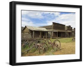 Old Western Wagons from the Pioneering Days of the Wild West at Cody, Montana, USA-Neale Clarke-Framed Photographic Print