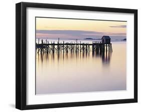 Old Wharf at Dawn-Rezendes-Framed Giclee Print